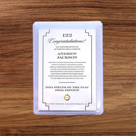 Authentic President Andrew Jackson Handwriting Relic Piece of History - Picture 4 of 4